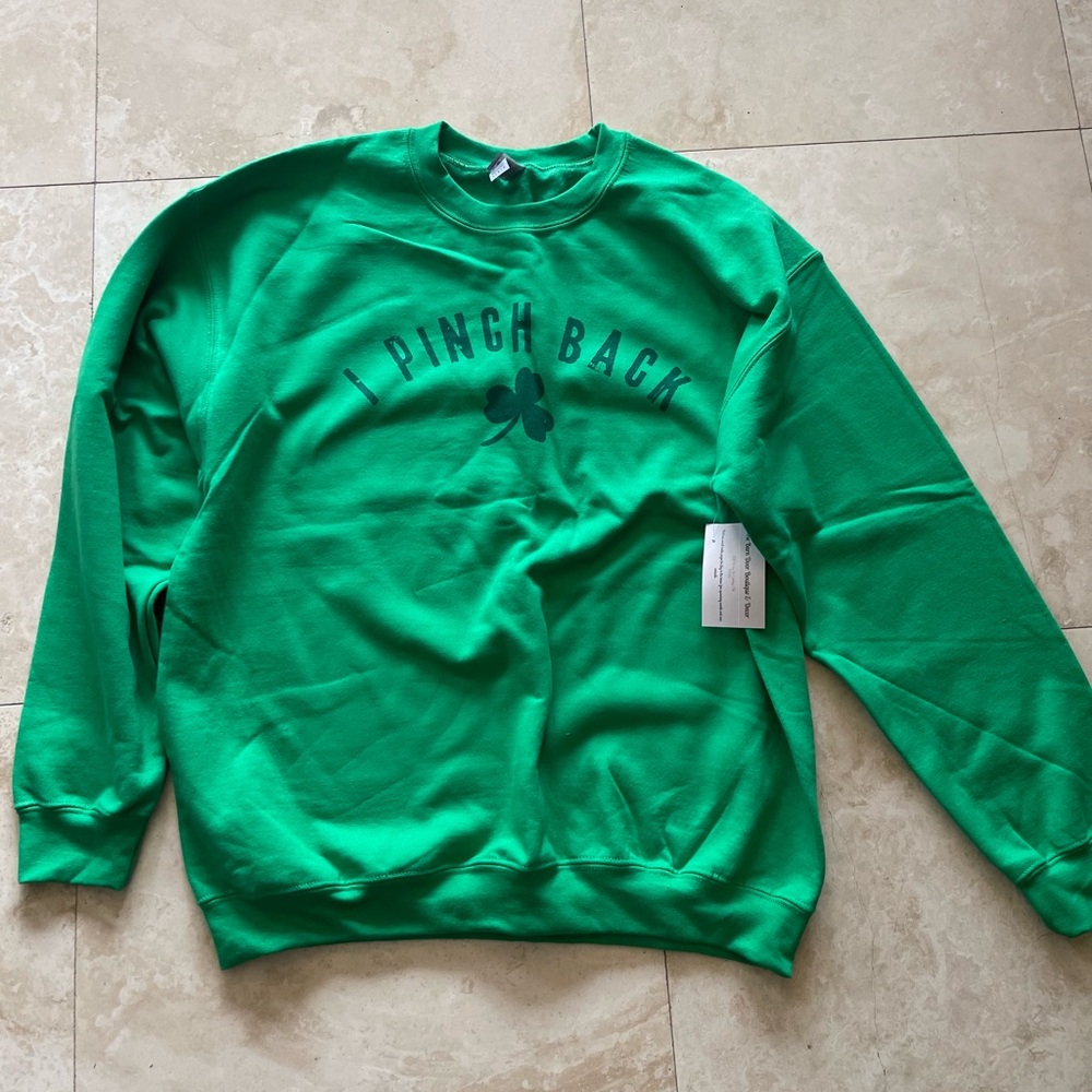 St Patty Day New Unisex I Pinch Back" Crewneck Sweatshirt